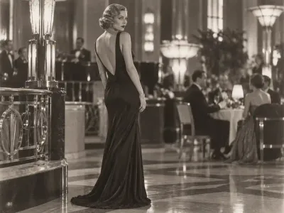 The Backless Evening Gown